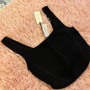 Babaton Black Crop Top